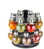 Atman Black Plastic Condiment Set 300 ml ,Pack of 16