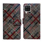A D Enterprises Check Flip Cover for Samsung A12 | Magnetic Case | Shock Absorbent | Flip Cover Samsung A12