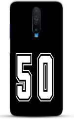 CustomEra Poco X2 Multicolour Number 50 Design Polycarbonate Hard Case Back Cover