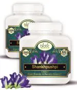 Biotic Shankhpushpi Capsules Extract 500mg - 120 Veg Capsules (Pack of 2)