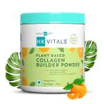 HealthKart HK Vitals Plant Based Collagen Builder, with Natural Vitamin C, Biotin, & Silica, for Healthy, Hydrated, Youthful & Glowing Skin, Tangy Orange, 250 g
