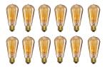 GROEIEN 40-Watts E26 E27 LED White;Yellow Bulb, Pack of 12, Flex_28_04
