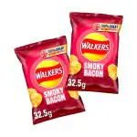 Walkers Smoky Bacon, 32.5 Gm (Pack Of 2) - Imported from UK