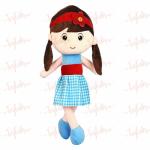 TOYTALES Molly Doll Super Soft Stuffed Doll, Washable Cuddly Plush Toy for Baby Girls, Spark Imaginative Play, Safe & Fun Gift for Kids, Perfect for Playtime & Cuddling, 70 CM (Blue Color)