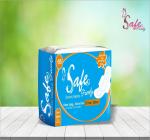 SAFE FAMILY Natural Organic Sanitary Pads For Women Rash-Free Sanitary Pads Heavy Flow Pads 22 piece pack Whole Night Protection ( pack of 4 packet) - A90