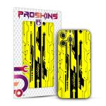 PROSKINS Cyber Yellow 3D Textured Mobile Back Skin/Sticker Only for Samsung Galaxy S10 Plus 2019 (SM-G975F)