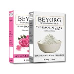 BEYORG Natural Rose Petal and Kaolin Clay Powder for Anti Acne and Pimple - 200 g