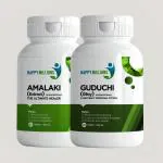 HappyMillions Amalaki (Amla) And Guduchi (Giloy) | Combo Pack Of 2 (60 + 60 Tablets)