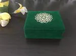 Master Piece Crafts Green Velvet Jewelry Box , Necklace Box, Ring Earring Pendant Box , Wedding Organizer , Jewellery Box For Women and Girls jewellery storage Vanity Box