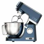 INALSA Professional CuisinMix 1400W Stand Mixer| Pure Copper Motor|Heavy Duty Aluminium Die Casted Body|Digital Panel, 8 Speed Control, 5L SS Bowl, Blue