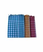 ASH Traders Sircilla Khadi Cotton Handloom Bath Towels Size 36/72Inch(90/180cm) 3/6feet Heavy Quality Pack of 3
