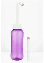 V2H Portable Retractable Travel Bidet Nozzles for Toilet Handheld Postpartum Perineal Cleansing Childbirth Cleaner - for Outdoor, Camping, Hygiene (Multicolor, 500ML) 1 Pcs