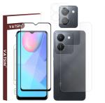 Vatsin Front Tempered Glass & Back Screen Guard [9H] For ViVO Y36