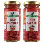 Green Piece Red Paprika Sliced (230gm x2)(Pack of 2)