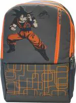 TREKKERS NEED goku school bag grey Waterproof School Bag (Grey, 18 inch)