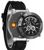 Wear Me Point 2 in 1 Electronic Cigarette Lighter Watch with USB Rechageable Cigar Lighter 2 in 1 Electronic Cigarette Lighter Watch with USB Rechageable Cigar Lighter Cigarette Lighter (Black)