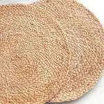 ASOMI_Handcrafted Jute Placemat - Set of 2 (Diameter: 10 Inches)