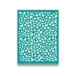 Yellowcult Diy Self-Adhesive Reusable Silk Screen Printing Stencil For Art & Craft, Leopard Print Pattern For Diy Home Decor, Clay, Fabric, Ceramic, W