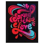 ArtX Multicolor Inspirational Quote Spread The Love Wall Art 10.0 x 13.0