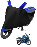 Mockhe Bike Cover for Suzuki Gixxer SF , Dustproof UV Protection water resistant Custom Fit Cover-(Black-Blue)