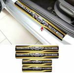 Cvanu Vinyl Car Door Guard (Yellow, Pack of 4, NA, NA)