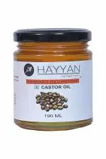 Hayyan Cold Pressed Castor Oil for Healthy Hair , Skin & Cooking |190 ml|