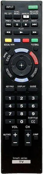 Vnq Remote Controls For Sony Bravia Lcd And Led Tv (Black)