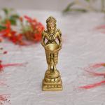 CraftVatika Gold Lady Holding Lamp Diya 7.49 x 5.51 cm
