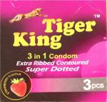Tiger King Flavoured Condom 15 Sheets Condom (Set of 5, 15 Sheets)