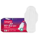 Sirona Cottony Soft Rash Free Sanitary Pads for Women - Pack of 30 (XL+ Size) , Ultra Soft & Breathable Top Layer , Highly Absorbent Core with Wide Coverage for Leakage Protection