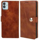 Fastship SAMSUNG Galaxy F04 Flip Cover | Full Body Protection | Wallet Button Magnetic Closure Book Cover Leather Flip Case for SAMSUNG Galaxy F04 - Executive Brown