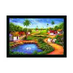 Dharvika Innovations Synthetic Natural Scenery Photo Frame, 11 X 14 Inch