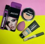 DAIMANPU Black Volumizing Classy Mascara Bamboo with Face Makeup Kit Set (Pack of 5)