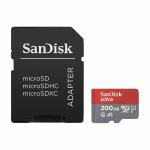 SanDisk 200GB Ultra microSDXC UHS-I Memory Card with Adapter - Micro SD Card - SDSQUA4-200G-GN6MA