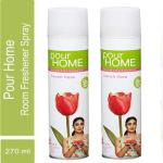 GCUT Pour Home Room Freshener French Flora + French Flora 270 Ml (Pack of 2) Spray