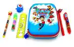 POKSI Combo Stationary Art EVA Pencil Box l Set of 7 Multicolor