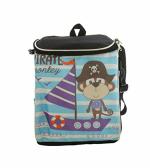 Weshopaholic Multolor 40.7 x 28.3 x 9.4 cm Pirate Monkey Featu Box shaped 2 in 1 Skin Friendly school Bag and sling Bag