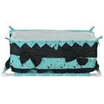 Motherhood Blue Cotton Baby Hammock Ghodiyu Swing Cradle With Mosquito Net Cover And Zipper