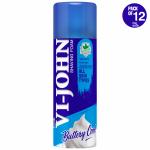 VI-JOHN Travel Shaving Foam For All Skin Types with Vitamin E and Enriched with Antibacterial Properties 50g Each (Pack of 12)