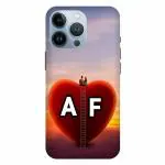 Voleano back cover for I Phone 13 Pro, A, Love, F, letter, A, F alphabet, A, F word, A, F name, cases cover