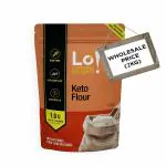 Lo! Foods - Keto Flour 2Kg (No SOYA) | 1g Net Carb Per Roti | Extremely Low Carb Keto Atta | Lab Tested Keto Food Products for Keto Diet