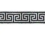 WallDesign Wall Border Sticker - Ancient Greek Waves Pattern - 3 inch by 30 ft - Glossy Laminated Waterproof Vinyl Roll - For Kitchen Tile, Door, Bathroom Décor