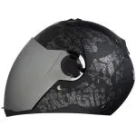 Steelbird SBA-2 Strength Stylish Bike Full Face Helmet (Medium 600 MM, Matt Black Grey with Chrome Silver Visor)