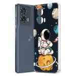 Fashionury Designer Soft Back Cover Case Compatible for Motorola Edge 50 Fusion -D1102