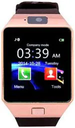 IMMUTABLE Dz09 Bluetooth Smartwatch With Sim Card Slot Callinng Function N99 With Brown Strap