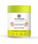 NUTRI HERBS Glow Builder with 48 Super Food Blends for Glowing & Youthful Skin ( 30 Sachets)