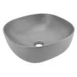 JAQUAR JDR (JAQUAR DESIGNER RANGE) Series Table Top WASH BASIN (Black Matte) | 420x420x150mm, Square | Ceramic Basin/Sink for Bathroom, Living Room | Table / Counter Top | JDS-BLM-25911