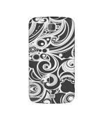 Casotec Black White Pattern Design Printed Silicon Soft TPU Back Case Cover for Xolo Q1000 Opus