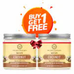 Ayusoul Ayurveda Khadi Coconut Aloe Vera Gel 100% Natural for Moisturizer | Hair | Skin (200 g) B1G1