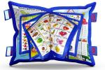 BHVMEY Blue Printed Educational Learning Soft Cushion Book for Kids (1 year)